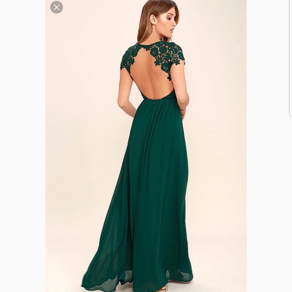 Lulus Dresses & Skirts - Lulus Medium The Perfect Lace Maxi Dress Green